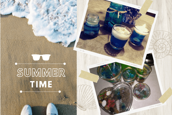 ocean gel candles beach-themed gel candles