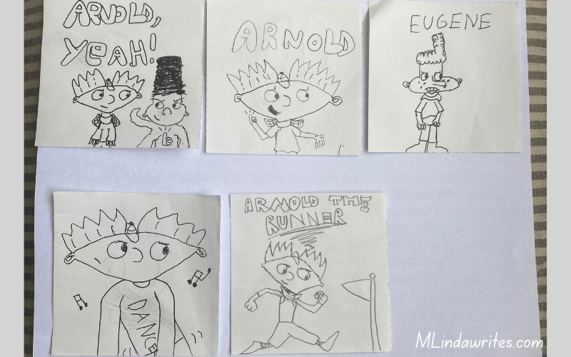 Hey Arnold Cartoons for kids easy drawings for kids