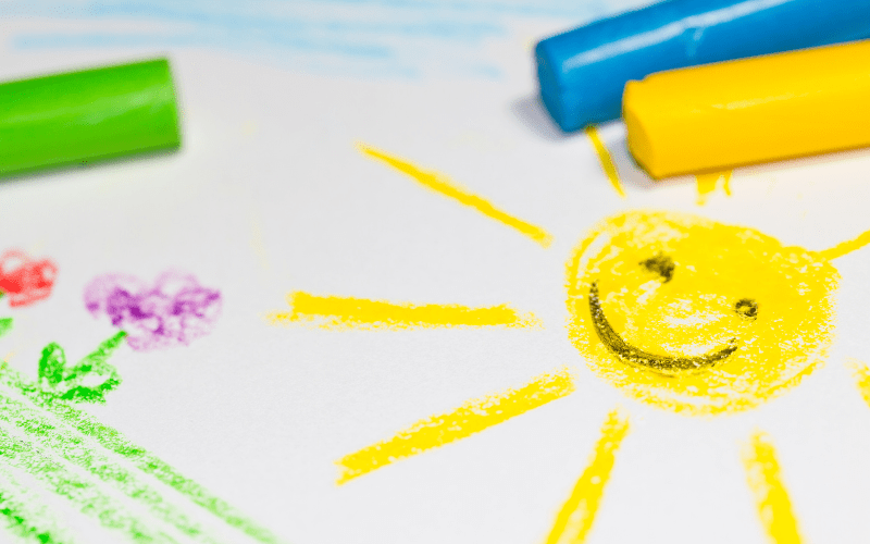 easy drawings for kids a happy sun