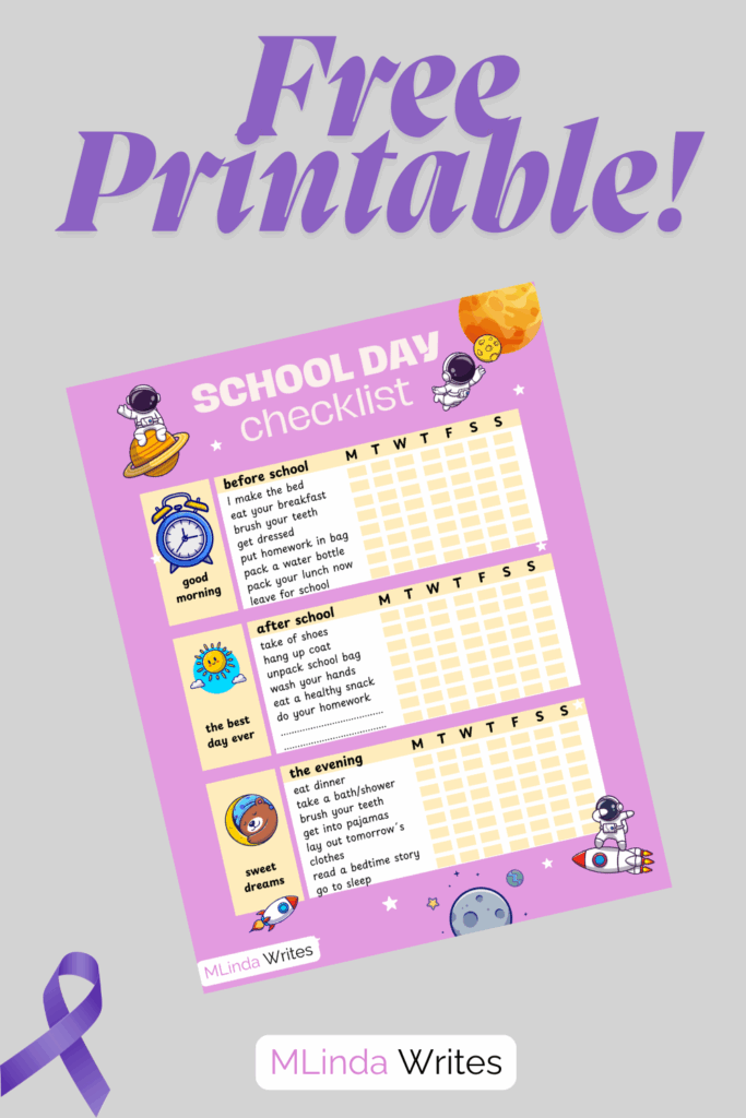daily routine schedule to get organized
