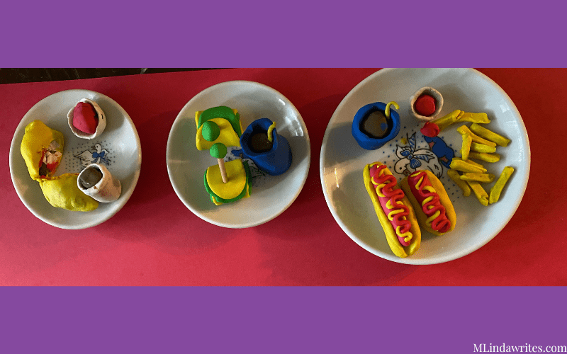 clay art ideas play food made out of modeling clay