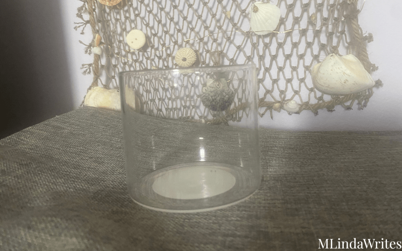 empty candle glass